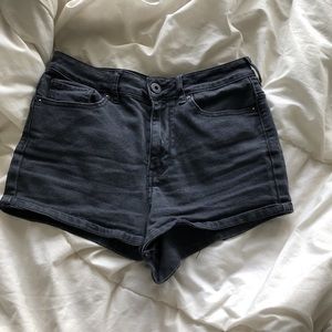 Black high waisted shorts